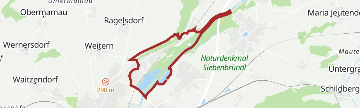 Route map: Laufrunde Viehofner Kogel